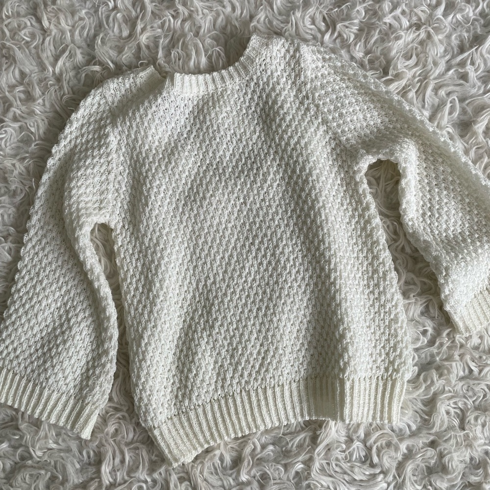 Little James girls 4-5t crochet sweater blouse